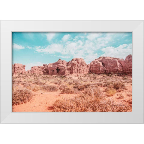 What a View I White Modern Wood Framed Art Print by Urquhart, Elizabeth