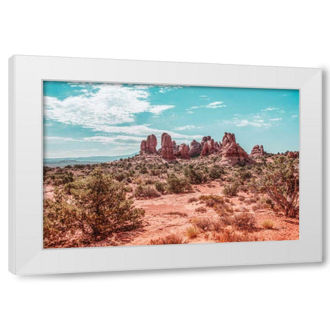 What a View III White Modern Wood Framed Art Print by Urquhart, Elizabeth