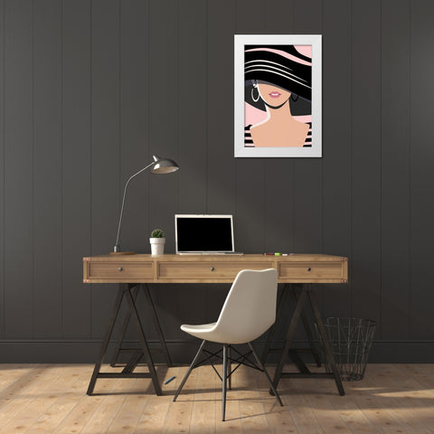 Beach Chic III Blush White Modern Wood Framed Art Print by Escalante, Omar