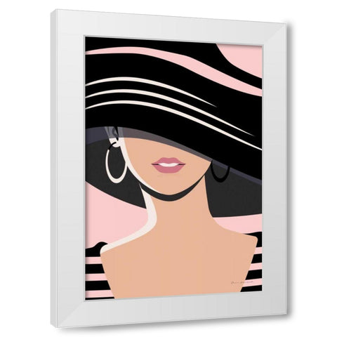 Beach Chic III Blush White Modern Wood Framed Art Print by Escalante, Omar