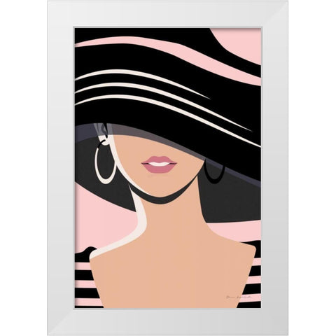 Beach Chic III Blush White Modern Wood Framed Art Print by Escalante, Omar