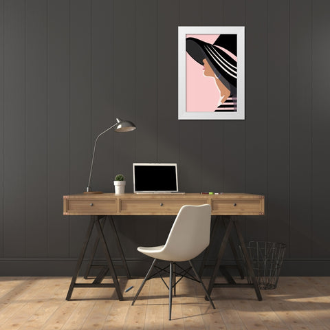 Beach Chic IV Blush White Modern Wood Framed Art Print by Escalante, Omar
