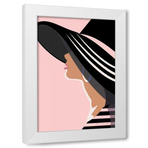 Beach Chic IV Blush White Modern Wood Framed Art Print by Escalante, Omar