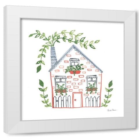 Home Sweet Home III White Modern Wood Framed Art Print by Zaman, Farida