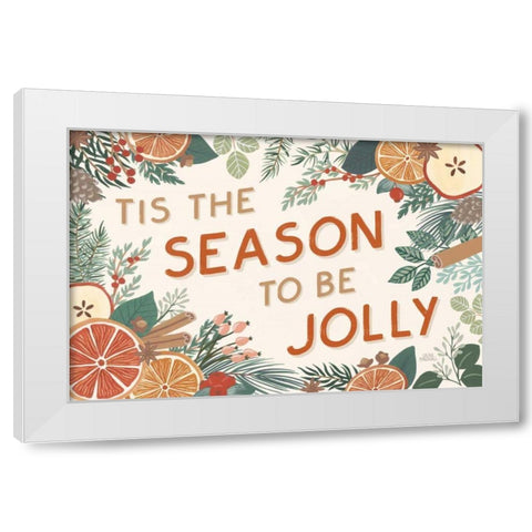 Holiday Spice I White Modern Wood Framed Art Print by Marshall, Laura