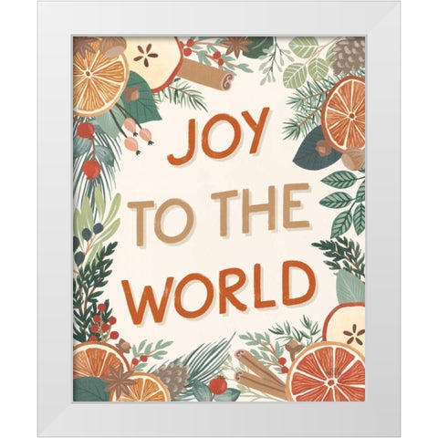 Holiday Spice III White Modern Wood Framed Art Print by Marshall, Laura