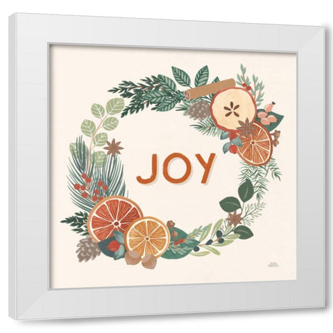 Holiday Spice IV White Modern Wood Framed Art Print by Marshall, Laura