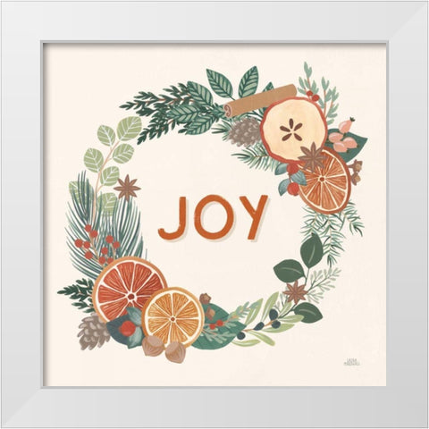 Holiday Spice IV White Modern Wood Framed Art Print by Marshall, Laura