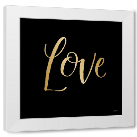 Blooming Delight Love White Modern Wood Framed Art Print by Jackson, Jenaya