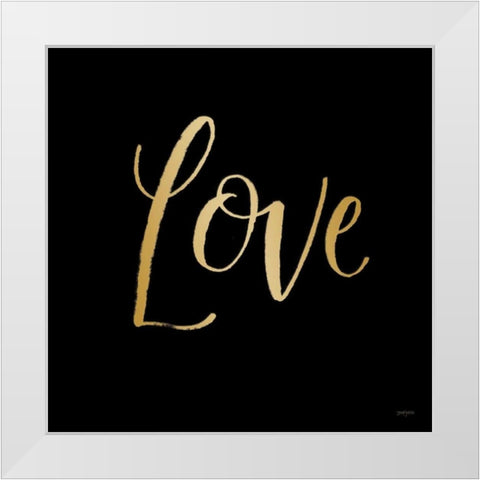 Blooming Delight Love White Modern Wood Framed Art Print by Jackson, Jenaya