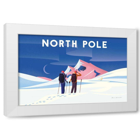 North Pole White Modern Wood Framed Art Print by Escalante, Omar