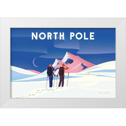 North Pole White Modern Wood Framed Art Print by Escalante, Omar
