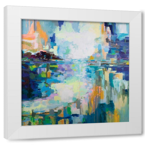 Elevated White Modern Wood Framed Art Print by Vertentes, Jeanette