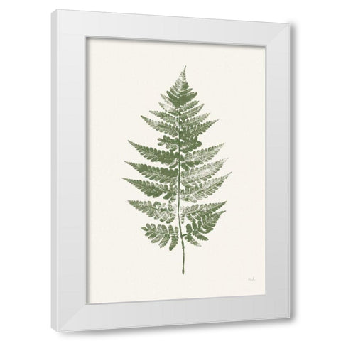 Fern Print I White Crop White Modern Wood Framed Art Print by Hershey, Moira