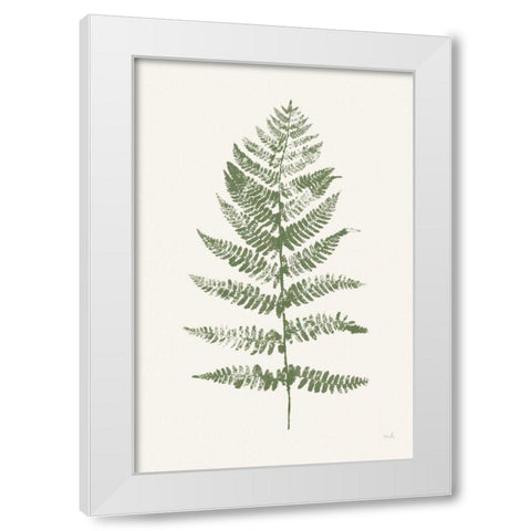 Fern Print II White Crop White Modern Wood Framed Art Print by Hershey, Moira