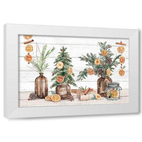 Seasonal Market I White Modern Wood Framed Art Print by Urban, Mary