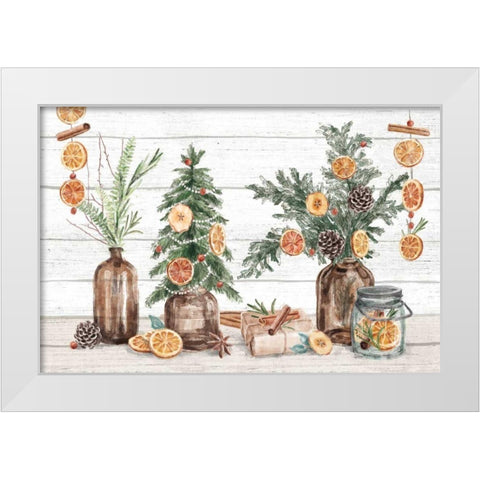 Seasonal Market I White Modern Wood Framed Art Print by Urban, Mary