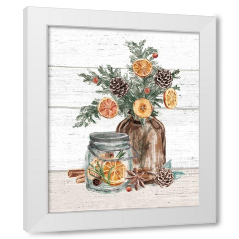 Seasonal Market II White Modern Wood Framed Art Print by Urban, Mary