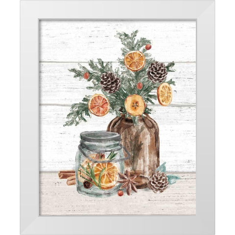 Seasonal Market II White Modern Wood Framed Art Print by Urban, Mary