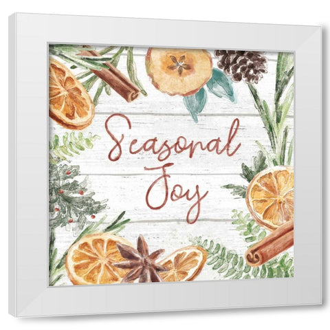 Seasonal Market V White Modern Wood Framed Art Print by Urban, Mary