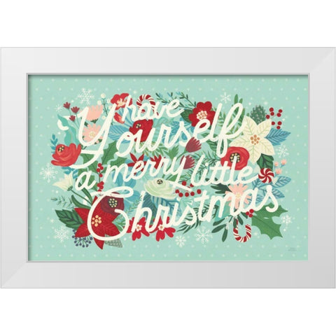 Christmas Wishes I Bright White Modern Wood Framed Art Print by Marshall, Laura