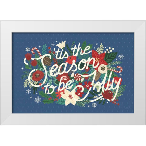 Christmas Wishes II Dark White Modern Wood Framed Art Print by Marshall, Laura