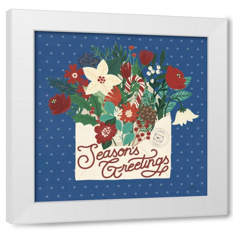 Christmas Wishes III Dark White Modern Wood Framed Art Print by Marshall, Laura