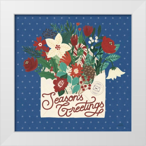Christmas Wishes III Dark White Modern Wood Framed Art Print by Marshall, Laura
