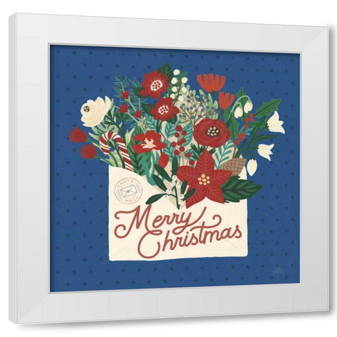 Christmas Wishes IV Dark White Modern Wood Framed Art Print by Marshall, Laura