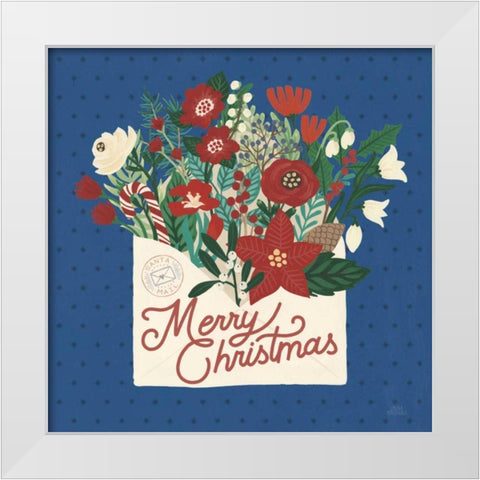 Christmas Wishes IV Dark White Modern Wood Framed Art Print by Marshall, Laura