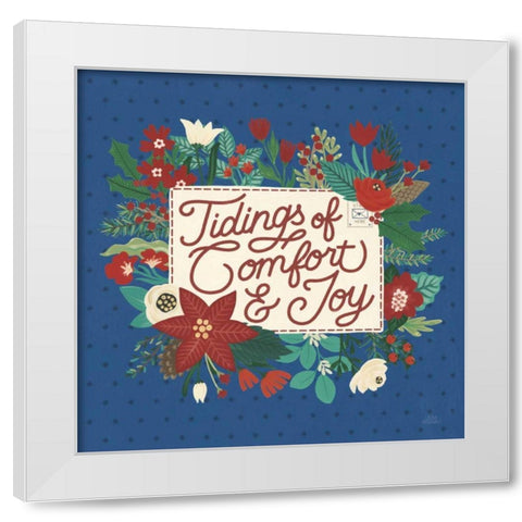 Christmas Wishes V Dark White Modern Wood Framed Art Print by Marshall, Laura