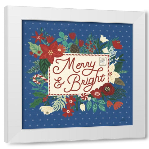 Christmas Wishes VI Dark White Modern Wood Framed Art Print by Marshall, Laura