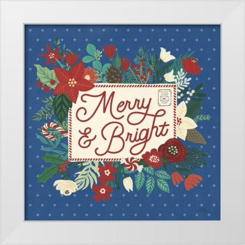 Christmas Wishes VI Dark White Modern Wood Framed Art Print by Marshall, Laura