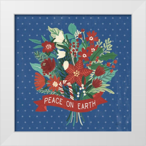 Christmas Wishes VIII Dark White Modern Wood Framed Art Print by Marshall, Laura
