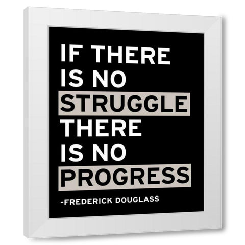 Motivation I White Modern Wood Framed Art Print by Wild Apple Portfolio