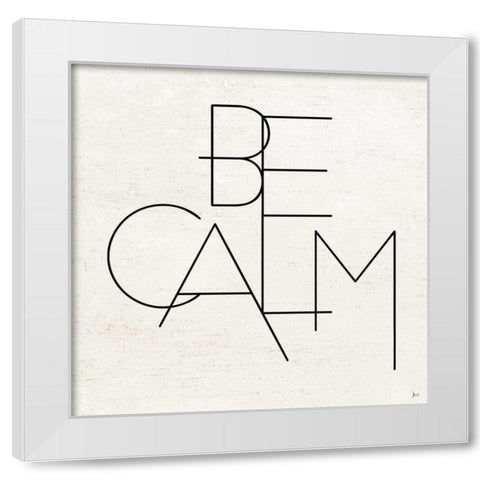 Calm I White Modern Wood Framed Art Print by Aiken, Jess
