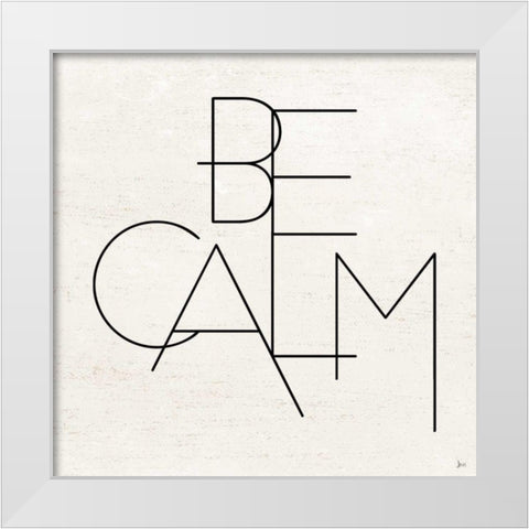 Calm I White Modern Wood Framed Art Print by Aiken, Jess