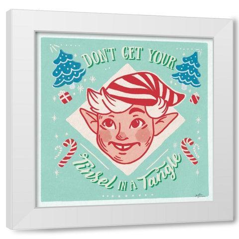 Naughty and Nice V Bright White Modern Wood Framed Art Print by Penner, Janelle