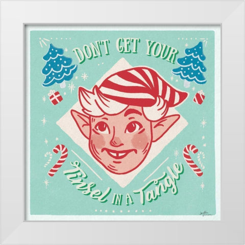 Naughty and Nice V Bright White Modern Wood Framed Art Print by Penner, Janelle
