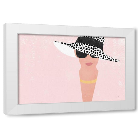 Fashion Forward Blush White Modern Wood Framed Art Print by Hershey, Moira
