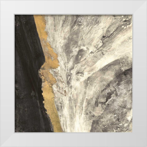 Ravine Dark White Modern Wood Framed Art Print by Hristova, Albena