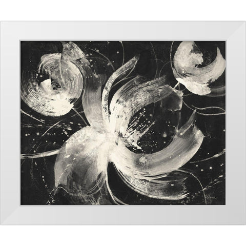 Bold III Dark White Modern Wood Framed Art Print by Hristova, Albena