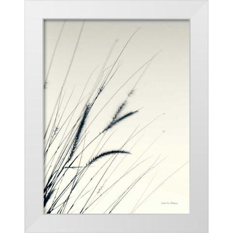 Field Grasses I White Modern Wood Framed Art Print by Van Swearingen, Debra