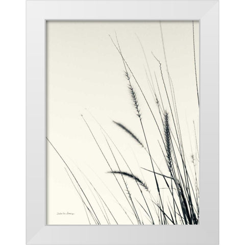 Field Grasses II White Modern Wood Framed Art Print by Van Swearingen, Debra