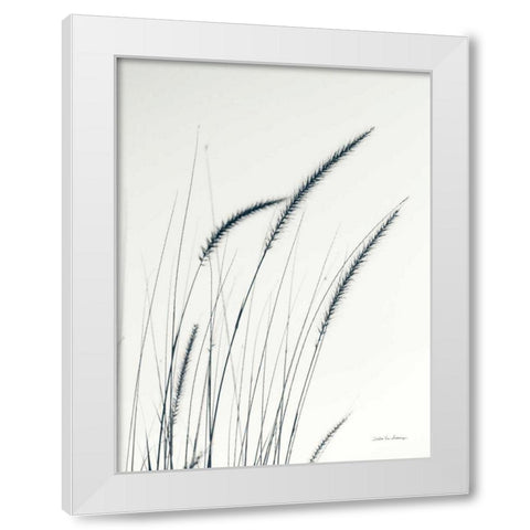 Field Grasses III White Modern Wood Framed Art Print by Van Swearingen, Debra