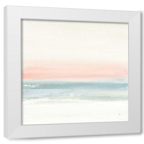 Pink Fog I White Modern Wood Framed Art Print by Paschke, Chris