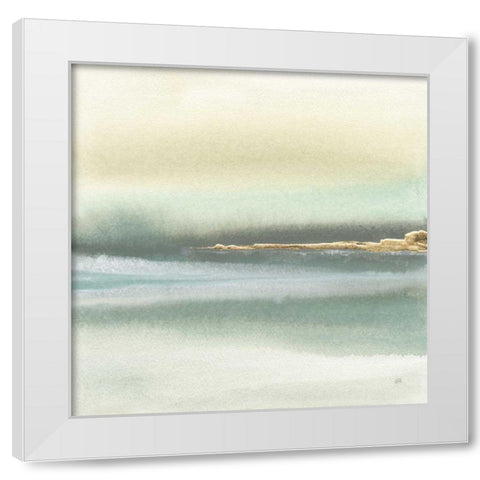 Gold Earth I White Modern Wood Framed Art Print by Paschke, Chris