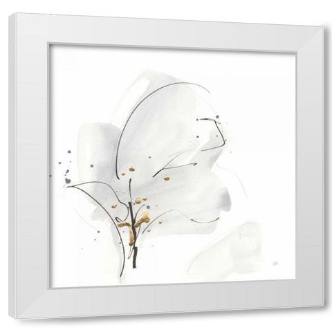 Cool Gray IV White Modern Wood Framed Art Print by Paschke, Chris