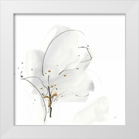 Cool Gray IV White Modern Wood Framed Art Print by Paschke, Chris