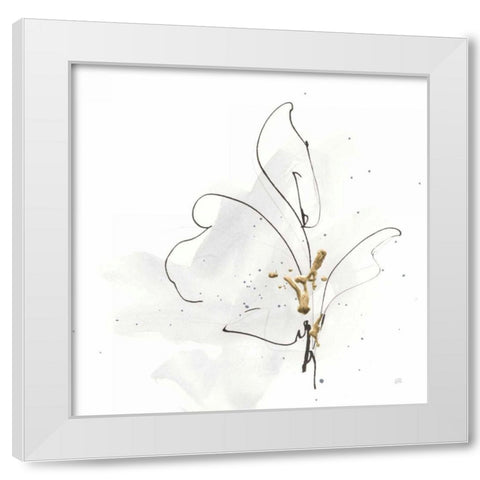 Cool Gray V White Modern Wood Framed Art Print by Paschke, Chris